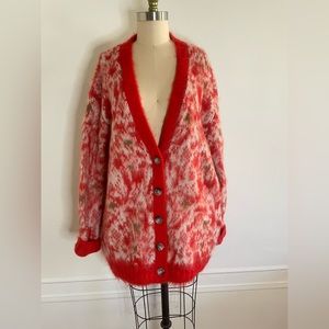Rebecca Taylor Oversized Cardigan- Mohair Blend